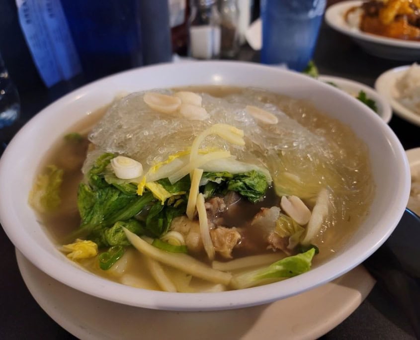 Tip Top Motel, Café, and Bakery 1 bowl of noodles served in their restaurant on Kauai