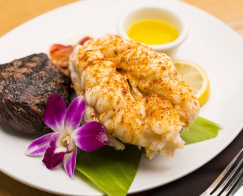 Lobster and Steak Dinner at the Bull Shed Restaurant